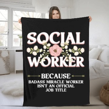 Discover Social Worker For Licensed Clial Work Fleece Blankets