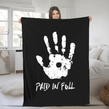 Discover Jesus Hand Print Paid In Full - Christian Fleece Blankets