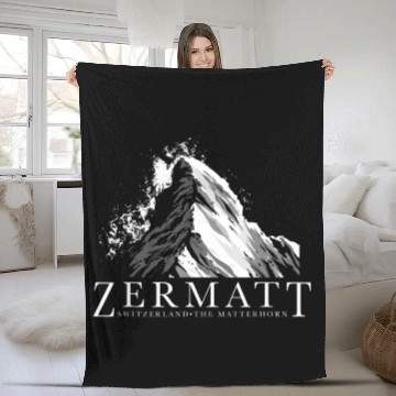 Discover Switzerland Thes Matterhorn Zermatts Fleece Blankets