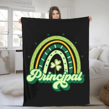 Discover Boho Rainbow Shamrock One Lucky Principal St Fleece Blankets