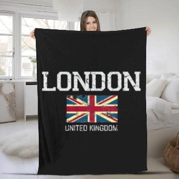Discover London England United Kingdom Fleece Blankets