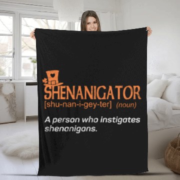 Discover Shenanigans Instigator St Patric Day Fleece Blankets