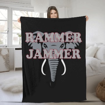 Discover Albm Rammer Jammer Houndstooth Elephant Tide Fleece Blankets