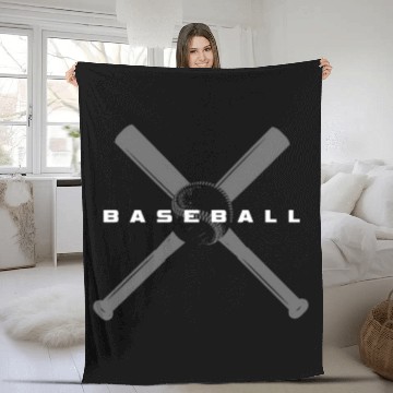 Discover Baseball Baseball Fleece Blankets