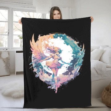 Discover Watercolor Fairy Fairycore Grunge Pastel Goth Aest Fleece Blankets