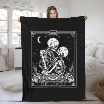 Discover The Tarot Card Astrology ull Horror Occult Fleece Blankets