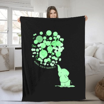 Discover Mental Awareness 12 Step Recovery Mental Health Fleece Blankets
