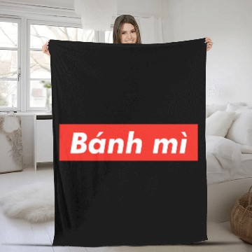 Discover Banh Mi red boxx Vietnam Vietnamese Sandwich Viet Fleece Blankets