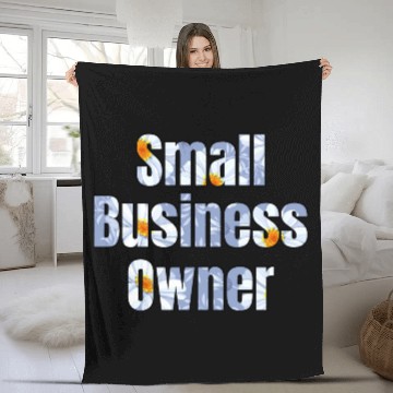 Discover Small Business Oowner daisy Fleece Blankets