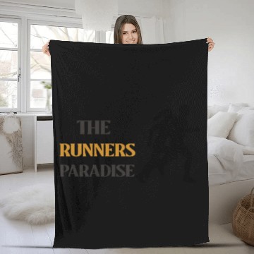 Discover THE RUNNERS PARADISE RUNNUNG Fleece Blankets