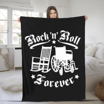 Discover Rock And Roll Forever Rocker Fleece Blankets
