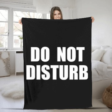 Discover Do Not Disturb - Airplane Airport Train Subway Fleece Blankets