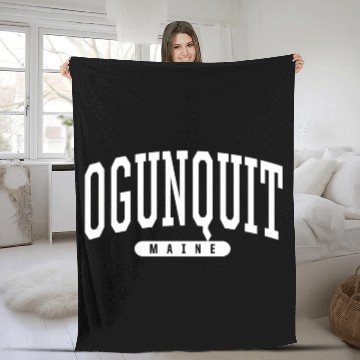 Discover Style Ogunquit Maine Fleece Blankets