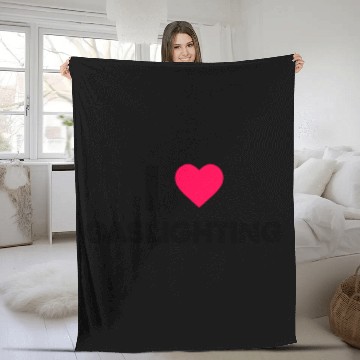 Discover I Love Gaslighting Fleece Blankets