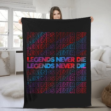 Discover Legends Never Die T ShirtLegends Never Die Pattern Fleece Blankets