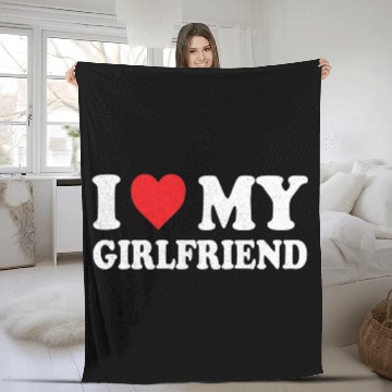 Discover I Love My Girlfriend I Heart My Girlfriend Gf Fleece Blankets