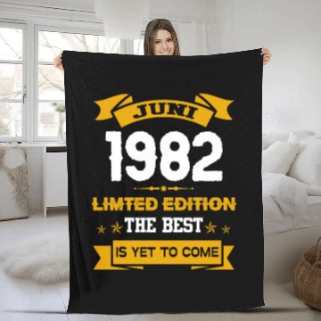 Discover June 1982 Birthday Surprise Fleece Blankets