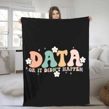 Discover Floral Groovy Data Or It Didn'T Happen Aba Fleece Blankets