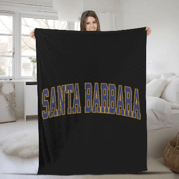 Discover Santa Barbara California Ca Athletic Sports Fleece Blankets