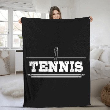 Discover Distressed Look Tennis For Tennis Players Fleece Blankets