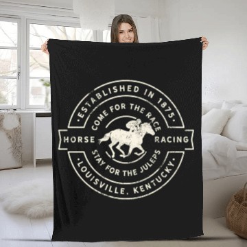 Discover Derby Day Kentucky Horse Racing And Mint Juleps Fleece Blankets
