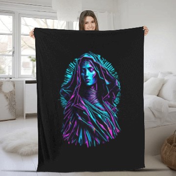 Discover Mary Our Lady Fleece Blankets