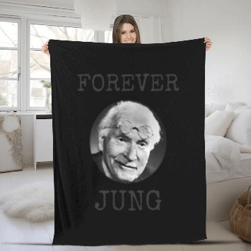 Discover Forever Jung Psychology Student Psychologist Joke Fleece Blankets