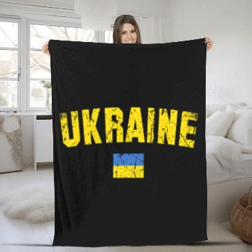 Discover Ukraine Flag Ukraine Fleece Blankets