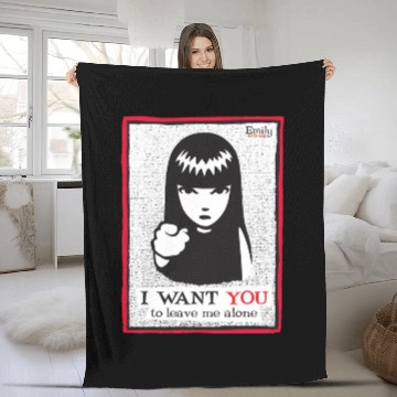 Discover Emily The Strange I Want You To Leave Me Alone Fleece Blankets