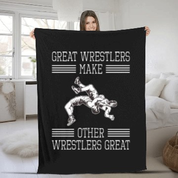 Discover Great Wrestlers Martial Art Wrestling Training Fleece Blankets