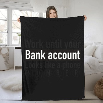 Discover Work hard Fleece Blankets
