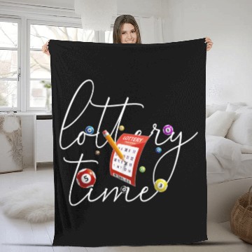 Discover Lottery Bingo Time Fleece Blankets