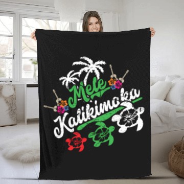 Discover Mele Kalikimaka - Fun Merry Fleece Blankets