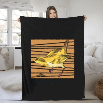 Discover Bird Feeding Health Bird Fan Birdwatching Fleece Blankets