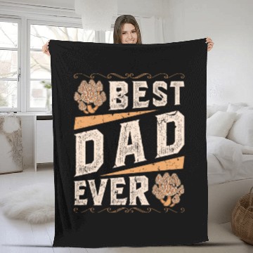 Discover Best Dad Mushroom Hunter Morel Mushroom Fleece Blankets