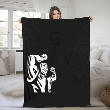 Discover Old School Gym vibes Fleece Blankets