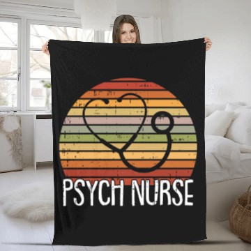 Discover Psychology Psychologist Psych Nurse Fleece Blankets