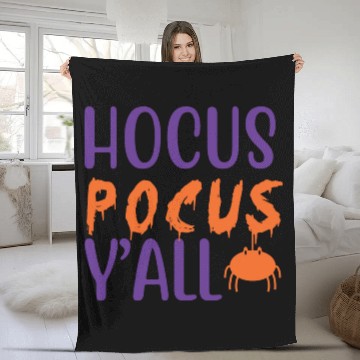 Discover Hocus Pocus Y all Halloween Costumes For Women Fleece Blankets
