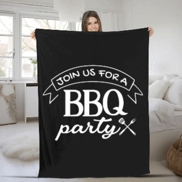 Discover Join Us For A Bbq Party Bbq Grill Lover Fleece Blankets