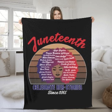 Discover Juneteenth and African American History Fleece Blankets