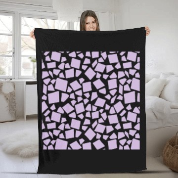 Discover Purple Geometry Pattern Fleece Blankets