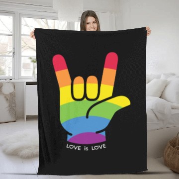 Discover Love is Love Gift Ideas for LGBTQIA+ Pride Month Fleece Blankets