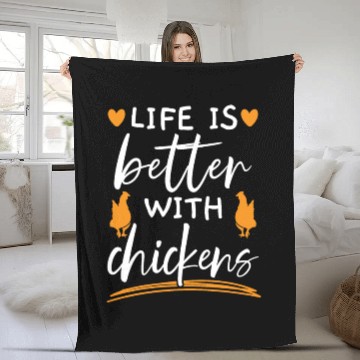Discover Chicken Farmer Chicken Whisperer Farm Animal Fleece Blankets