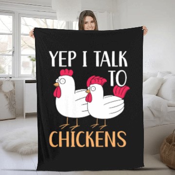 Discover Chicken Farmer Chicken Whisperer Farm Animal Fleece Blankets