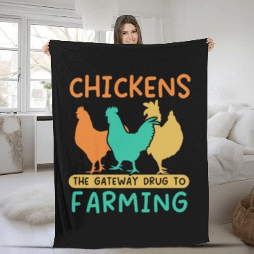 Discover Chicken Farmer Chicken Whisperer Farm Animal Fleece Blankets