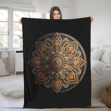 Discover Mandala Fleece Blankets