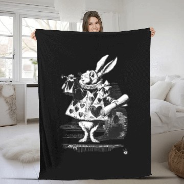 Discover Easter Bunny Alice-In-Wonderland White Rabbit Fleece Blankets