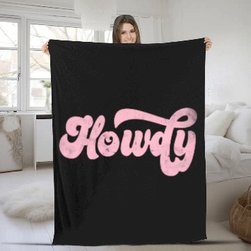 Discover Howdy Rodeo Western Cory Southern Cowgirl Fleece Blankets