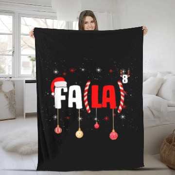 Discover Math Teacher Fa La8 Equations Fa La La La Fleece Blankets