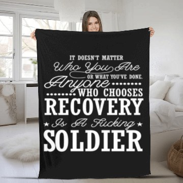 Discover Drug Addiction Recovery Sobriety Sober Aa 12 Fleece Blankets